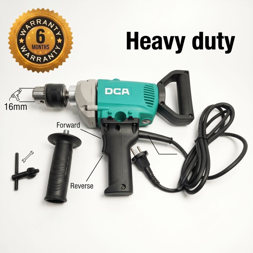 DCA AJZ16A 16mm Heavy Duty Electric Drill – 800W