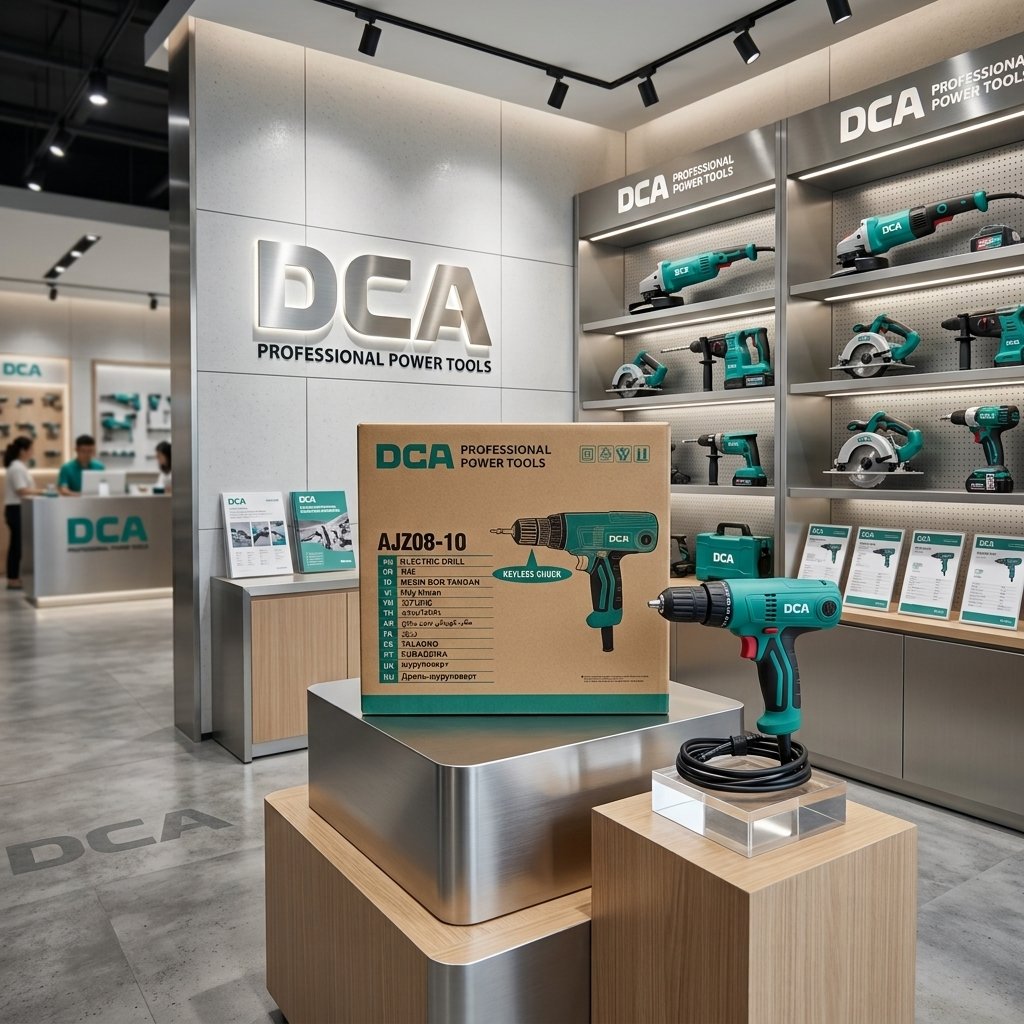 DCA 10mm Drill & Screwdriver 250W, Adjustable Torque, Variable Speed 0–850 RPM