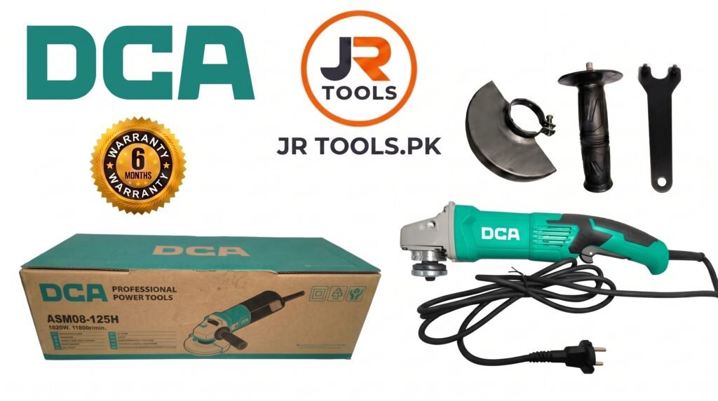 DCA 5 Inch 1020W Heavy Duty Long Handle Angle Grinder | Slim Design Electric Grinder
