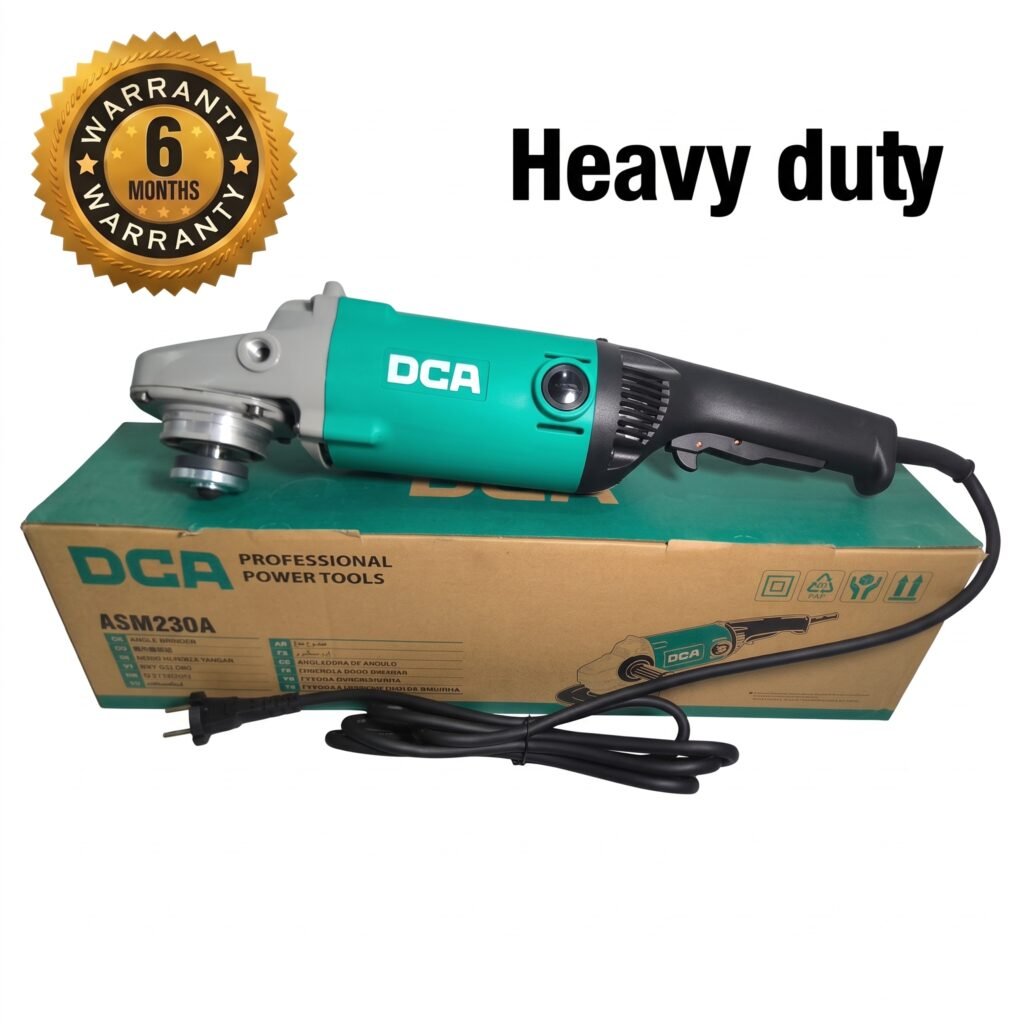 DCA ASM230A 9 Inch 2200W Angle Grinder – 6,600 RPM | Heavy Duty Electric Grinder