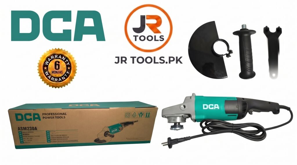 DCA ASM230A 9 Inch 2200W Angle Grinder – 6,600 RPM | Heavy Duty Electric Grinder