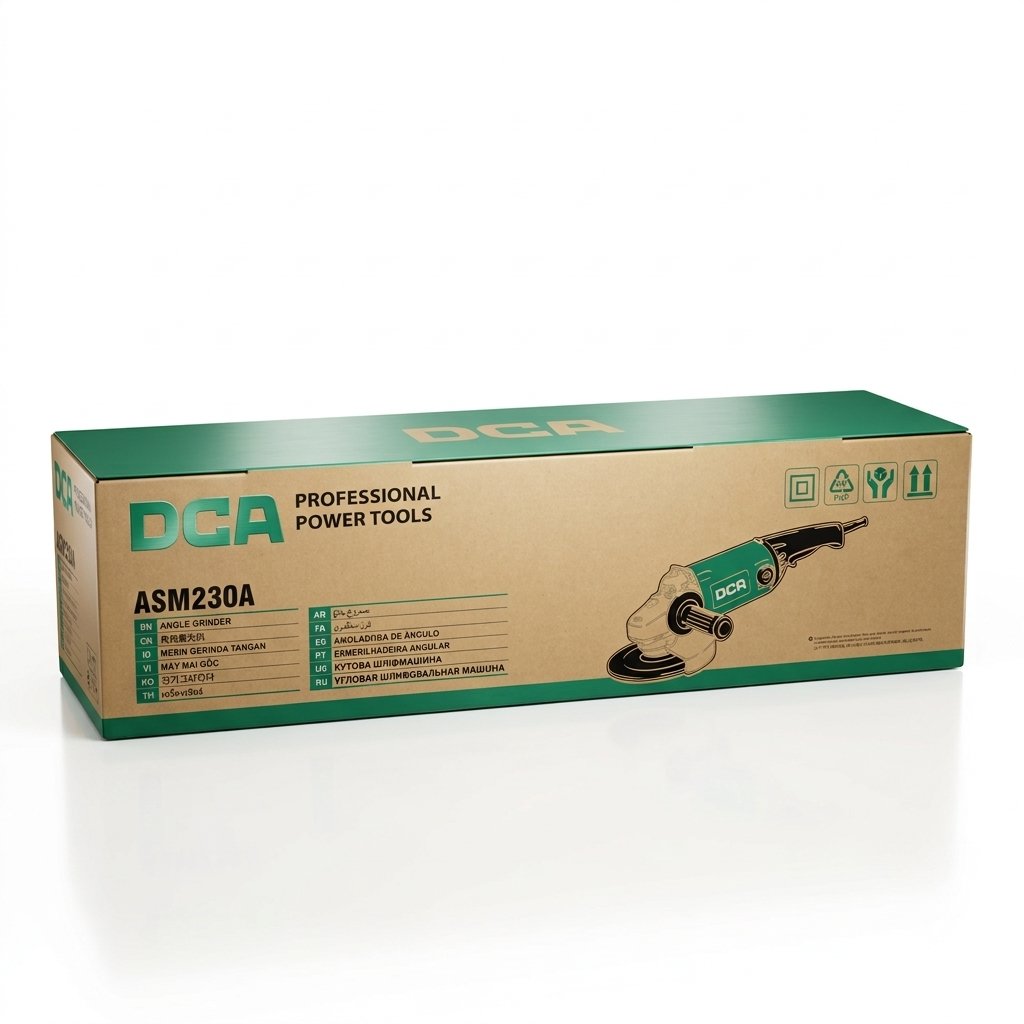 DCA ASM230A 9 Inch 2200W Angle Grinder – 6,600 RPM | Heavy Duty Electric Grinder