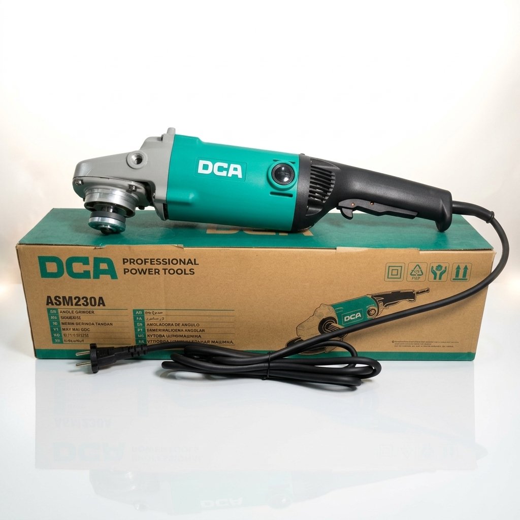 DCA ASM230A 9 Inch 2200W Angle Grinder – 6,600 RPM | Heavy Duty Electric Grinder