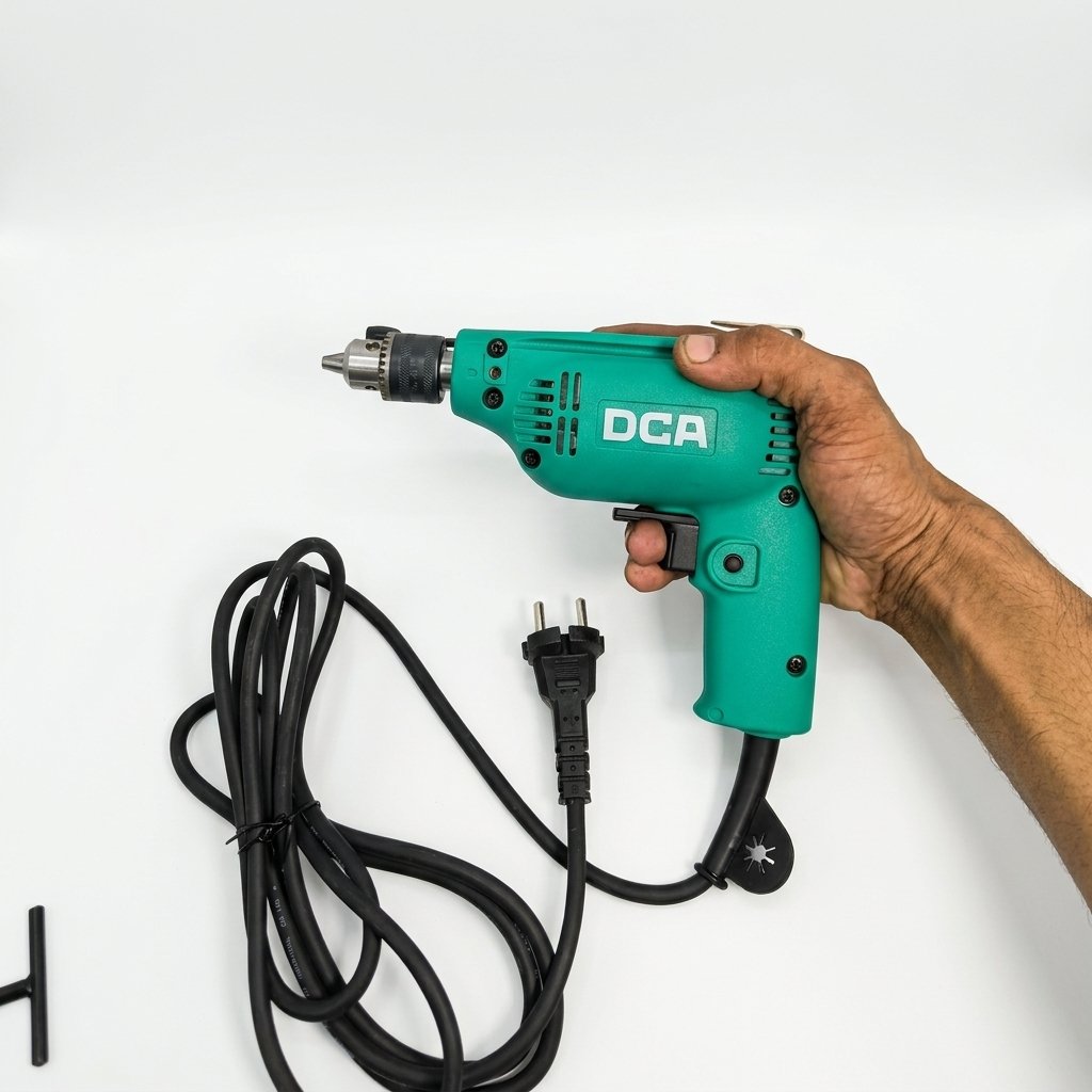 DCA Compact Drill 230W, 6.5mm Keyed Chuck, Variable Speed 0–3800 RPM