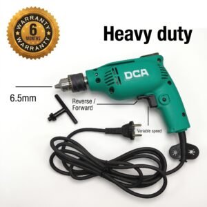 DCA Compact Drill 230W, 6.5mm Keyed Chuck, Variable Speed 0–3800 RPM