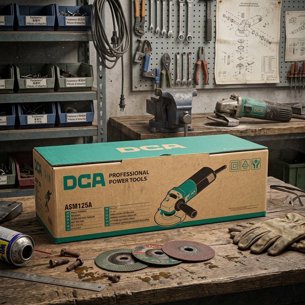 DCA 5 Inch 850W Heavy Duty Angle Grinder | Electric Grinder for Cutting & Grinding