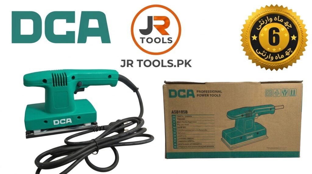 DCA ASB185B 200W Orbital Finishing Sander – 93×185mm, 11,000 RPM