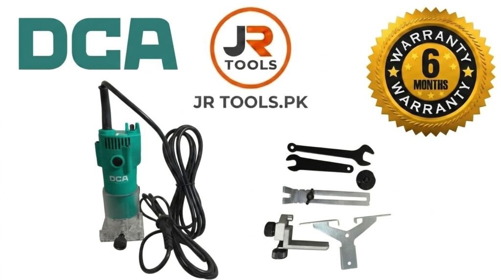 DCA AMP02-6 350W 1/4" Trimmer Router – 30,000 RPM, 6.35mm