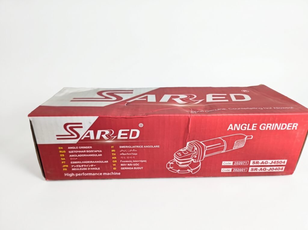 5 Inch 1000W Heavy Duty Angle Grinder SARDE – 11,000 RPM | 220/240V Electric Grinder