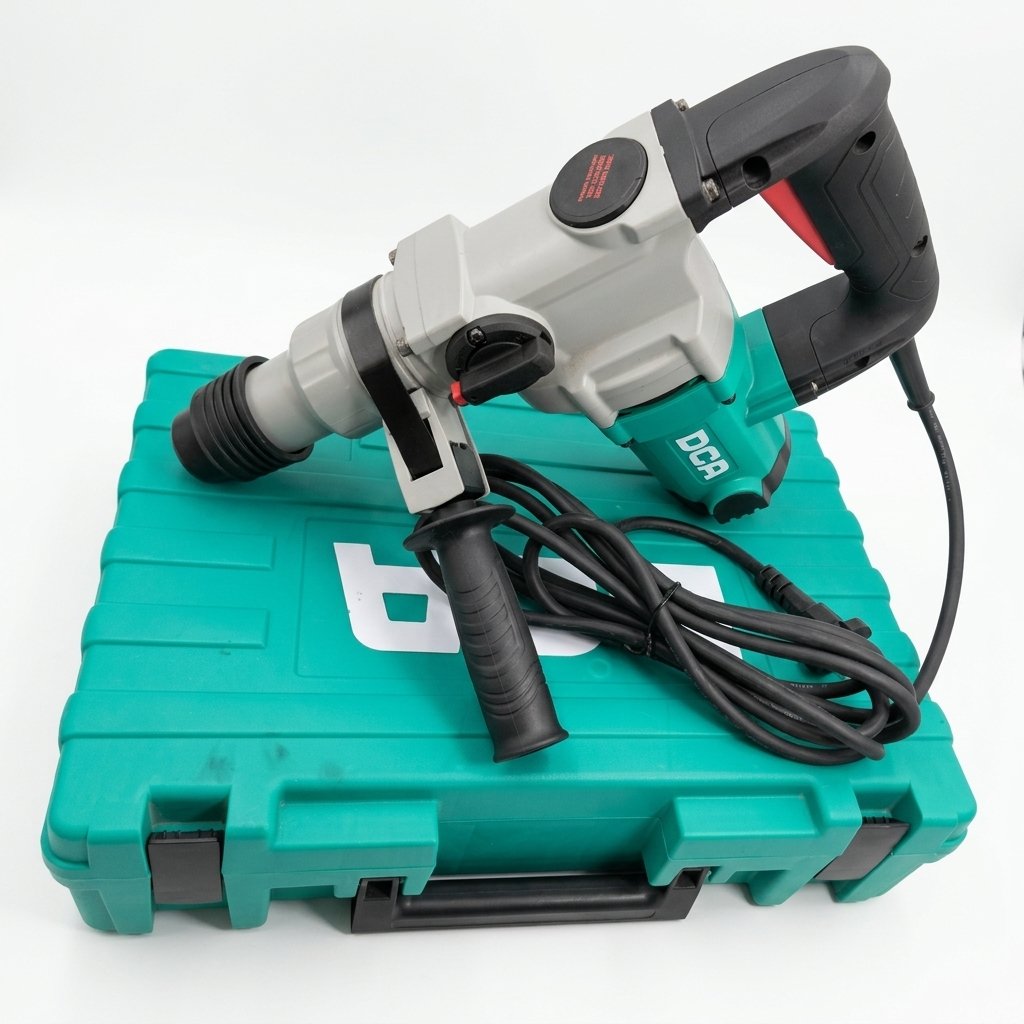 DCA 28mm Rotary Hammer 1100W, SDS-Plus, 2-Mode Hammer & Demolition
