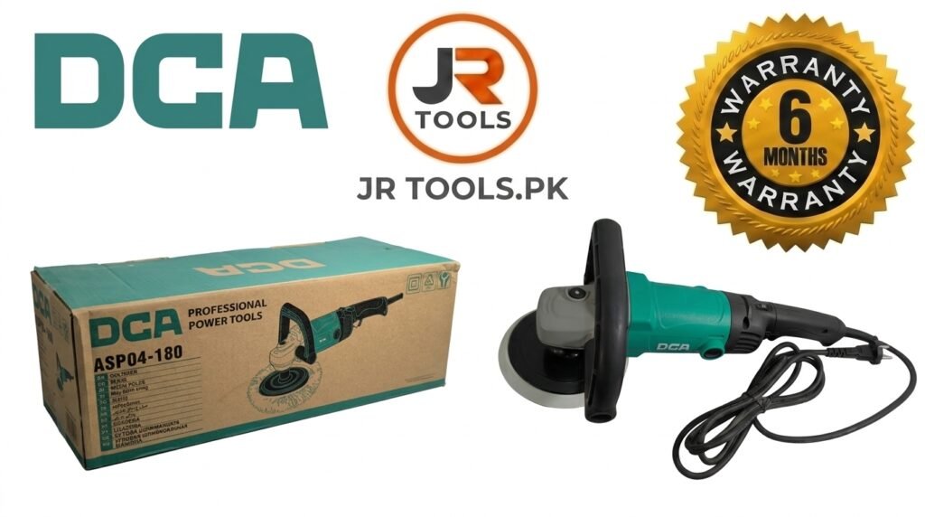 DCA 7 Inch Polisher 1400W, Variable Speed 690–3800 RPM, Model ASP04-180
