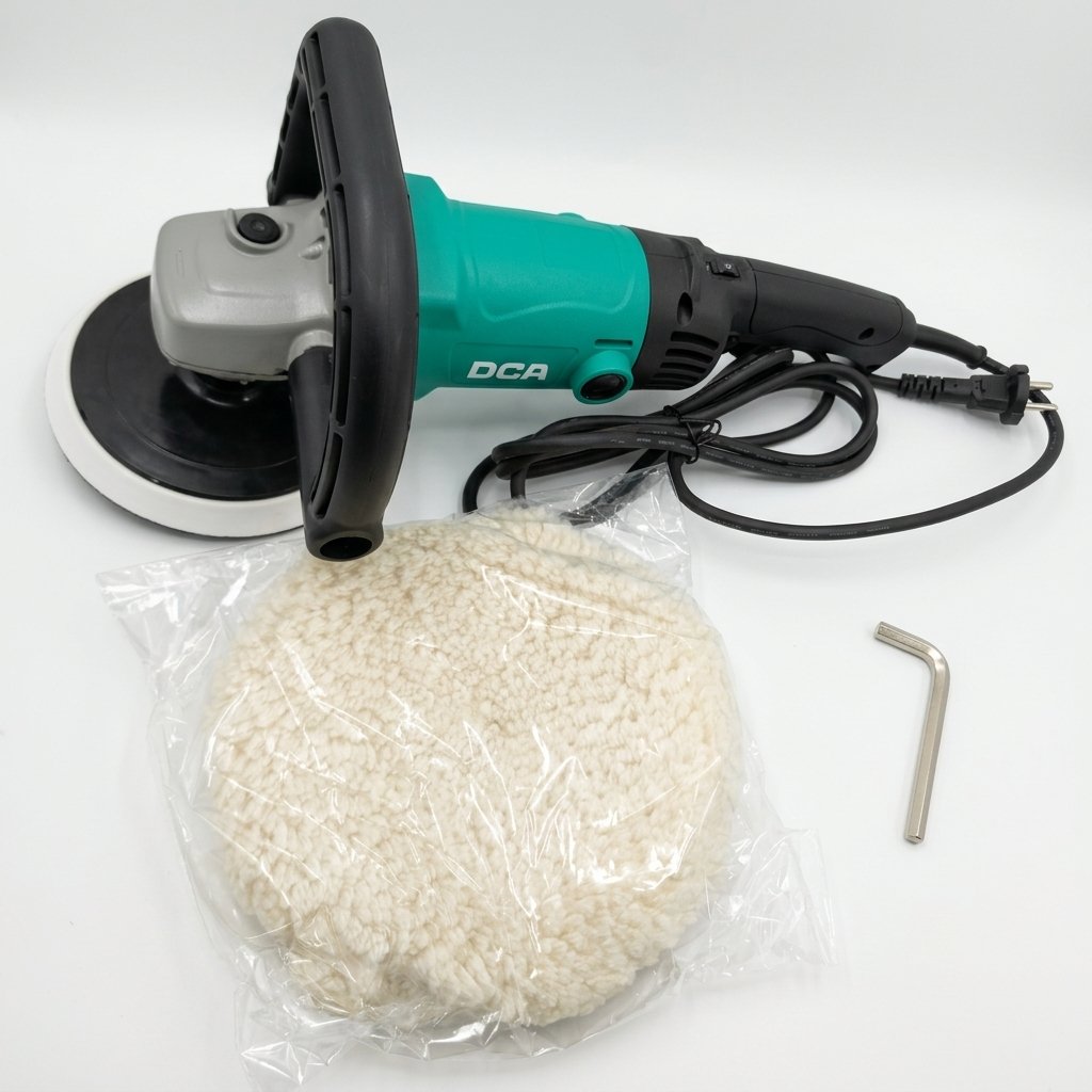 DCA 7 Inch Polisher 1400W, Variable Speed 690–3800 RPM, Model ASP04-180